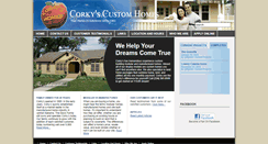Desktop Screenshot of corkyscustomhomes.com
